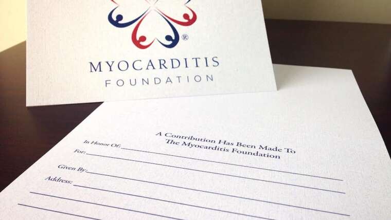 Please consider sending friends and loved ones a Myocarditis Foundation Tribute Card
