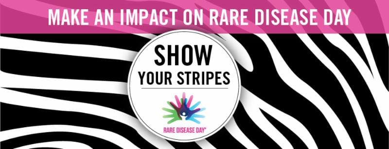 Show your stripes for Rare Disease Day on February 28th!