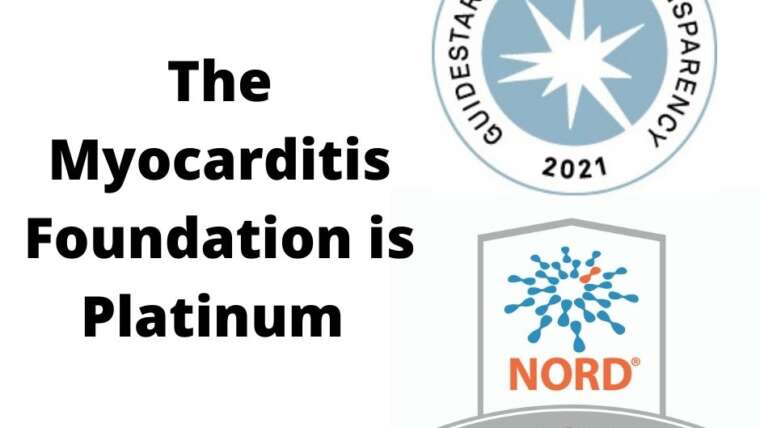 The 2021 year started out as a Platinum Year all around for the Myocarditis Foundation!