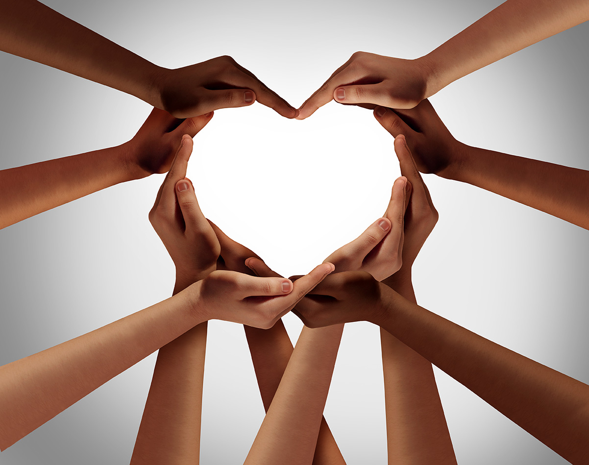 Heart,Hands,As,A,Group,Of,Diverse,People,Hands,Connected